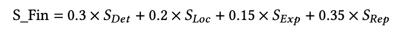 Final Score Formula